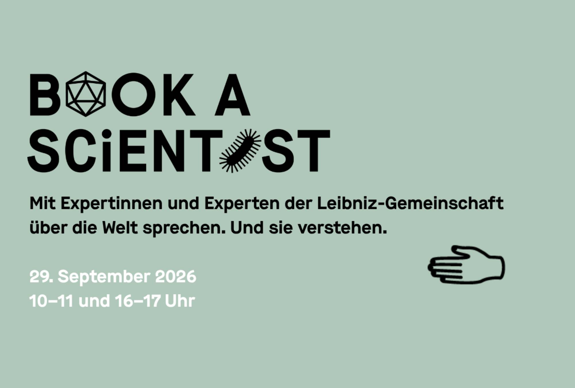 Book a Scientist am 29.09.2026
